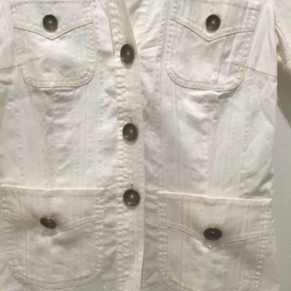 Trina Turk white button up top, 2 - Picture 4 of 4